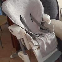 Seggiolone pappa reclinabile + 2 coperture 