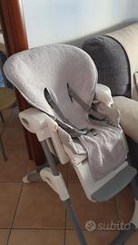 Seggiolone pappa reclinabile + 2 coperture 