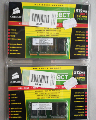 Memoria 512 MB DDR1