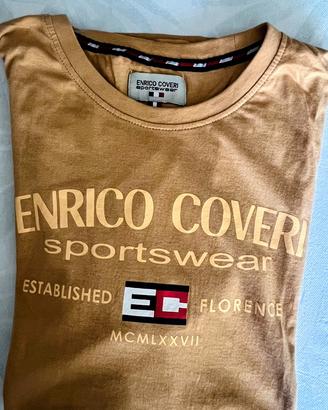 T-shirt Enrico Coveri marrone chiaro XL