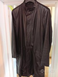 cappotto sartoria corto in vera pelle 