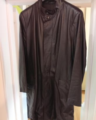 cappotto sartoria corto in vera pelle 