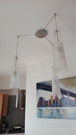 lampadario a tre fili 
