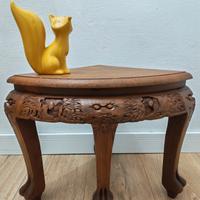 Raffinato Tavolino Cinese Vintage in Legno di Olmo