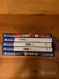 Giochi ps4 FIFA e NBA