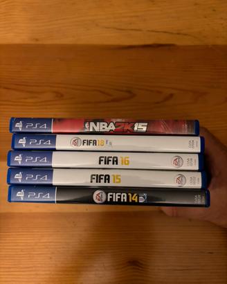 Giochi ps4 FIFA e NBA
