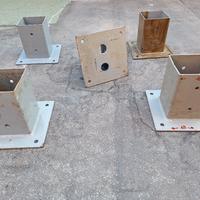 staffe per pali in legno 10x10