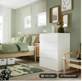 IKEA MALM Cassettiera con 4 cassetti