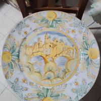 Grande piatto da parete in ceramica 52 cm diametro