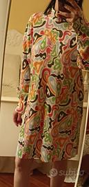 Vestito stile vintage tessuto plissé 