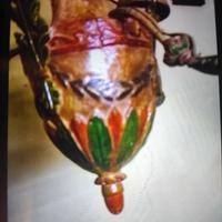 Lampadari legno decò vintage