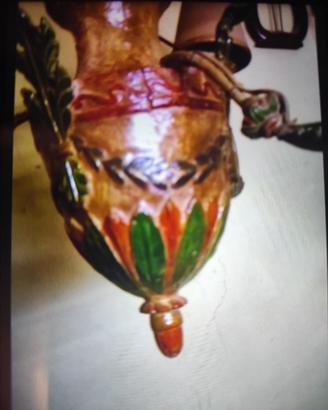 Lampadari legno decò vintage