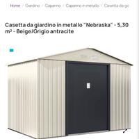 casetta in metallo Nebraska 5.30 mq