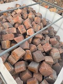 Porfido rosso cubetti 7/8cm