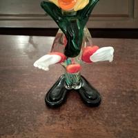 Pagliaccio vetro Murano vintage