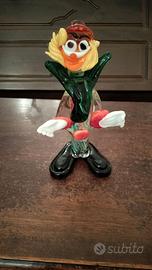 Pagliaccio vetro Murano vintage