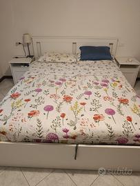 letto matr. contenitore e 2 materassi singoli 