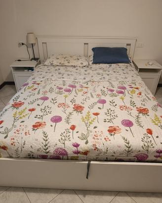 letto matr. contenitore e 2 materassi singoli 
