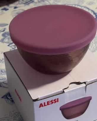 Alessi contenitore in vetro con coperchio in silic