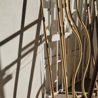 Letto matrimoniale ferro battuto color oro