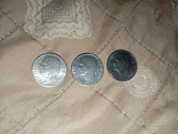 3 monete vittorio Emanuele III re d'Italia 