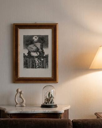 Incisione acquaforte Lino Livi vintage 