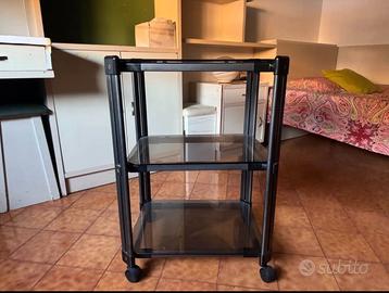Carrellino porta televisione con ruote