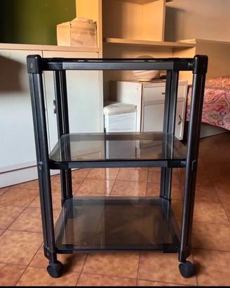 Carrellino porta televisione con ruote