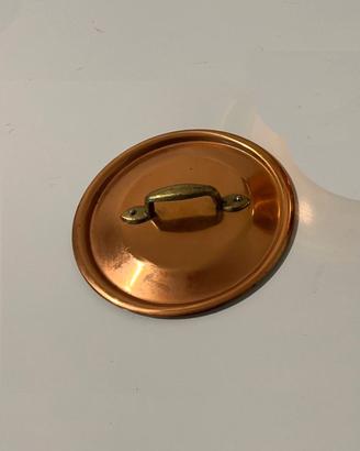 coperchio rame stagnato Ruffoni 14 cm