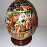 Uovo ceramica decorato cinese