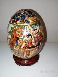 Uovo ceramica decorato cinese