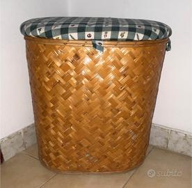 Cesta salvaspazio in vimini