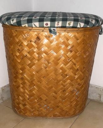 Cesta salvaspazio in vimini