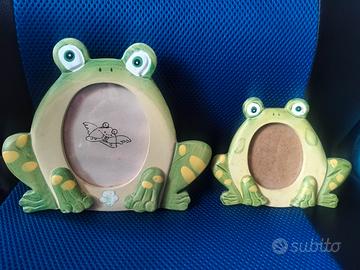portafoto per bambini a forma di rana