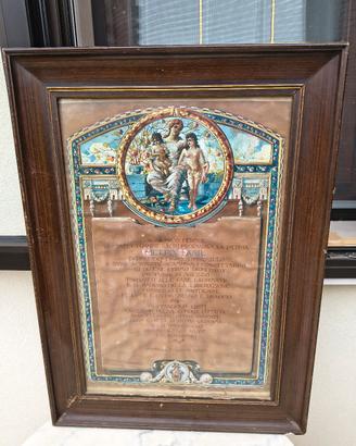 quadro ww1 Caporetto Sappada Arezzo