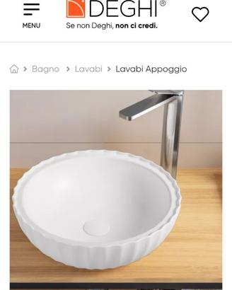 Lavabo da appoggio ceramica