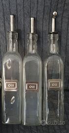 Set 3 Oliere / Bottiglie in Vetro da 50cl 