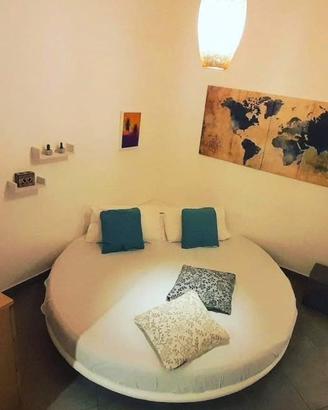Letto e materasso rotondo king size 2.35m