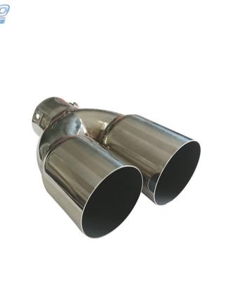 TERMINALE SCARICO TONDO DOPPIO IN ACCIAIO INOX