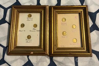 Lotto 2 Quadri Medaglie Papali