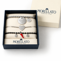 Set bracciali Morellato originali argento + charms