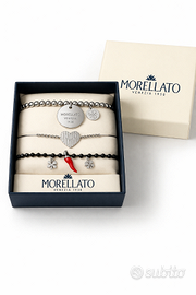 Set bracciali Morellato originali argento + charms