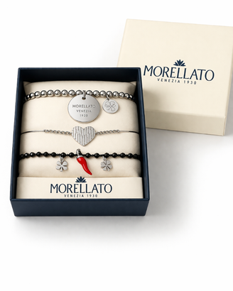 Set bracciali Morellato originali argento + charms