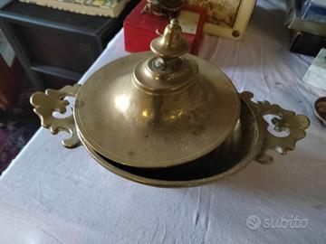 zuppiera in Ottone antica 