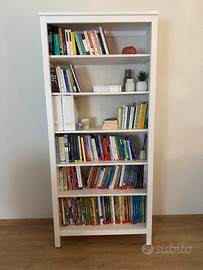 Libreria bianca in legno, Hemnes Ikea