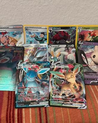 Carte Pokémon da collezionare, piu 3 gratis