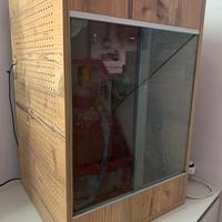 Teca in legno e vetro