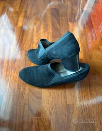 Scarpe Grünland nere scamosciate con tacco  N.39