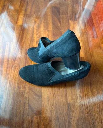 Scarpe Grünland nere scamosciate con tacco  N.39