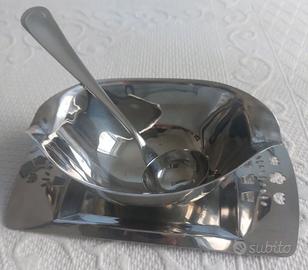 Salsiera vintage in acciaio inox